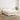 Pat continental cu saltea, crem, 120x190 cm, textil