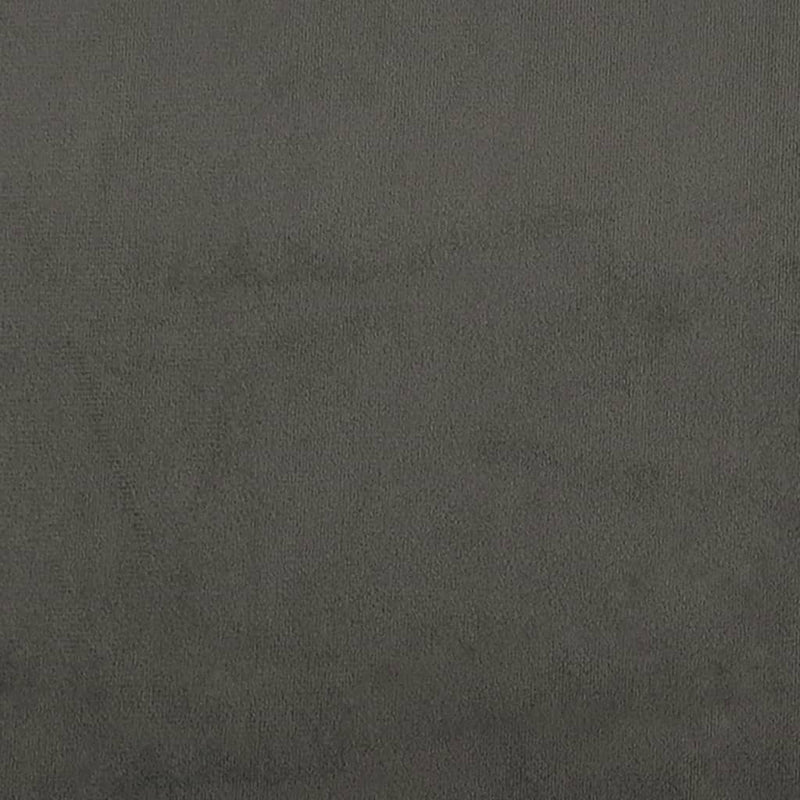 Pat box spring cu saltea, gri închis, 120x190 cm, catifea
