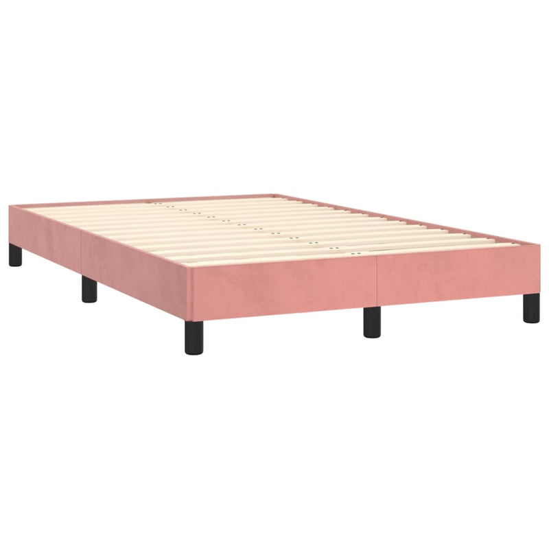Pat box spring cu saltea, negru, 120x190 cm, catifea