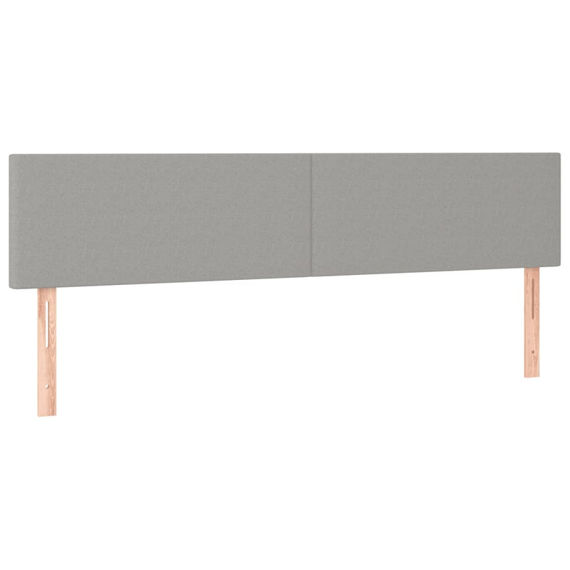 Pat box spring cu saltea, gri deschis, 120x190 cm, textil