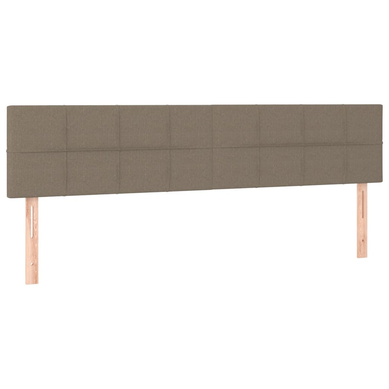 Pat box spring cu saltea, taupe, 120x190 cm material textil