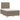 Pat box spring cu saltea, taupe, 120x190 cm material textil