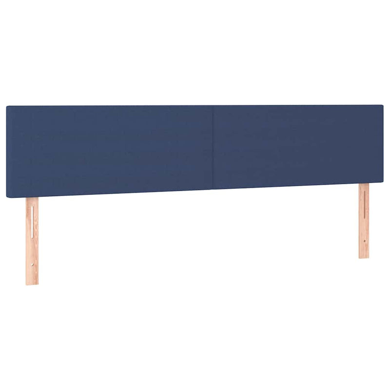 Pat box spring cu saltea, albastru, 120x190 cm, material textil