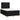 Pat box spring cu saltea, negru, 120x190 cm, catifea