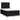 Pat box spring cu saltea, negru, 120x190 cm, catifea