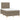 Pat box spring cu saltea, taupe, 120x190 cm material textil