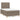 Pat box spring cu saltea, taupe, 120x190 cm material textil