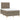Pat box spring cu saltea, taupe, 120x190 cm material textil