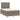 Pat box spring cu saltea, taupe, 120x190 cm material textil