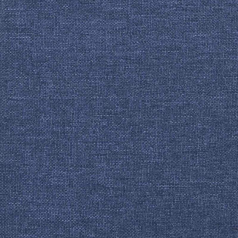Pat box spring cu saltea, albastru, 120x190 cm, material textil