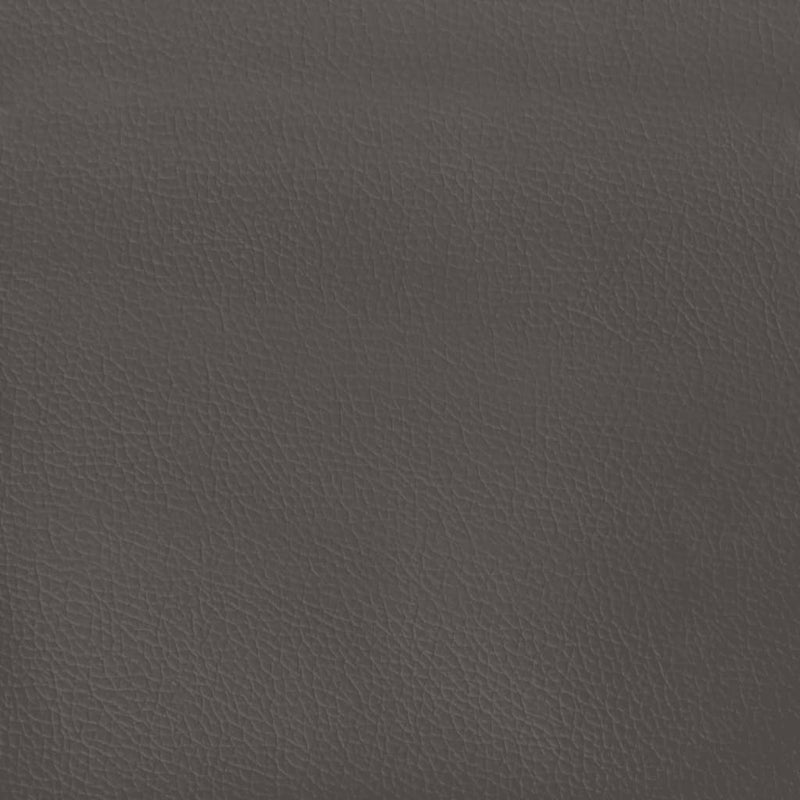 Pat box spring cu saltea, gri, 120x190 cm, piele ecologică