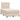 Pat box spring cu saltea, cappuccino, 120x190cm piele ecologică