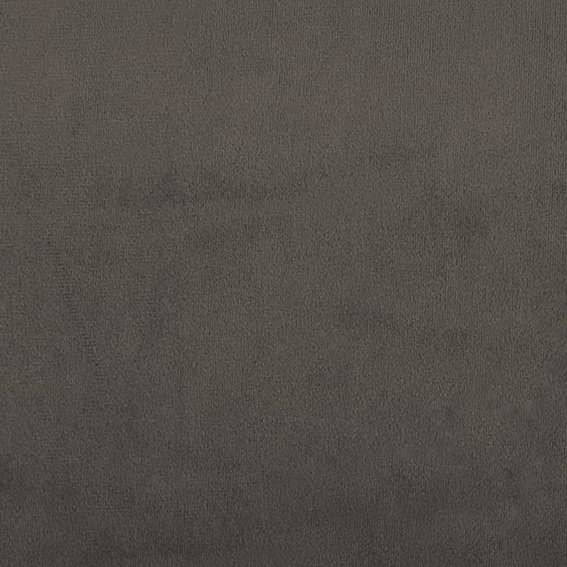Pat box spring cu saltea, gri închis, 120x190 cm, catifea