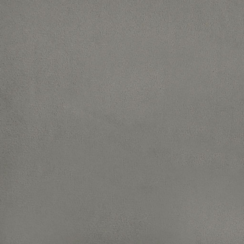Pat box spring cu saltea, gri deschis, 120x190 cm, catifea