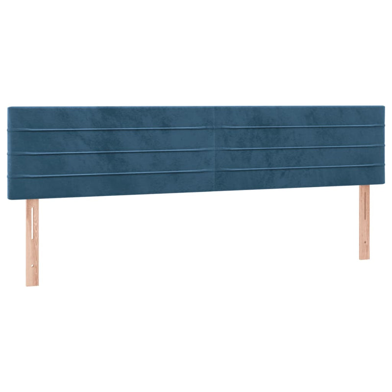 Pat box spring cu saltea, albastru închis, 120x190 cm, catifea