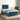 Pat box spring cu saltea, albastru închis, 120x190 cm, catifea