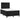 Pat box spring cu saltea, negru, 120x190 cm, catifea