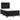 Pat box spring cu saltea, negru, 120x190 cm, catifea