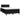 Pat cu arcuri, saltea și LED, negru, 120x190 cm, textil