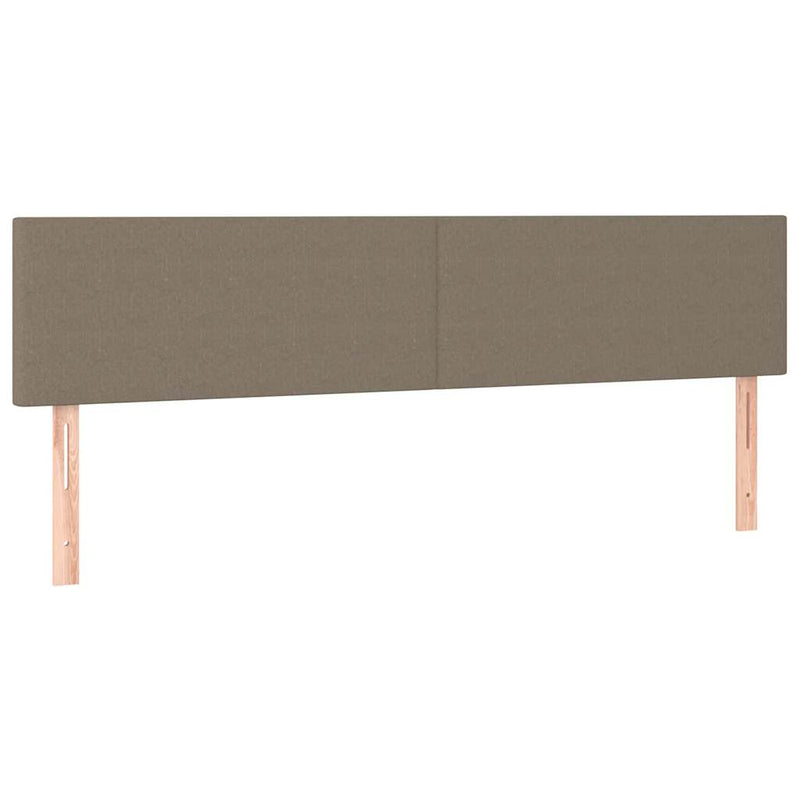 Pat box spring cu saltea, taupe, 120x190 cm material textil