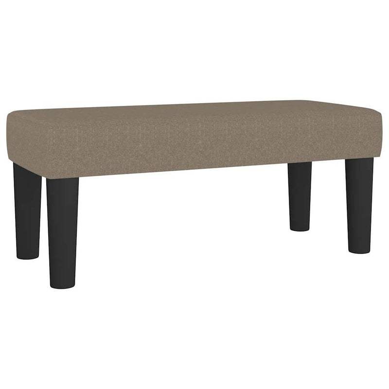 Pat box spring cu saltea, taupe, 120x190 cm material textil