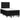 Pat box spring cu saltea, negru, 120x190 cm, catifea