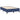 Pat box spring cu saltea, albastru, 120x190 cm, material textil