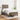 Pat box spring cu saltea, taupe, 120x190 cm material textil