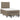 Pat box spring cu saltea, taupe, 120x190 cm material textil