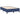 Pat box spring cu saltea, albastru, 120x190 cm, material textil