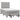Pat box spring cu saltea, gri deschis, 120x190 cm, textil