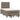 Pat box spring cu saltea, taupe, 120x190 cm material textil