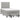 Pat box spring cu saltea, gri deschis, 120x190 cm, textil
