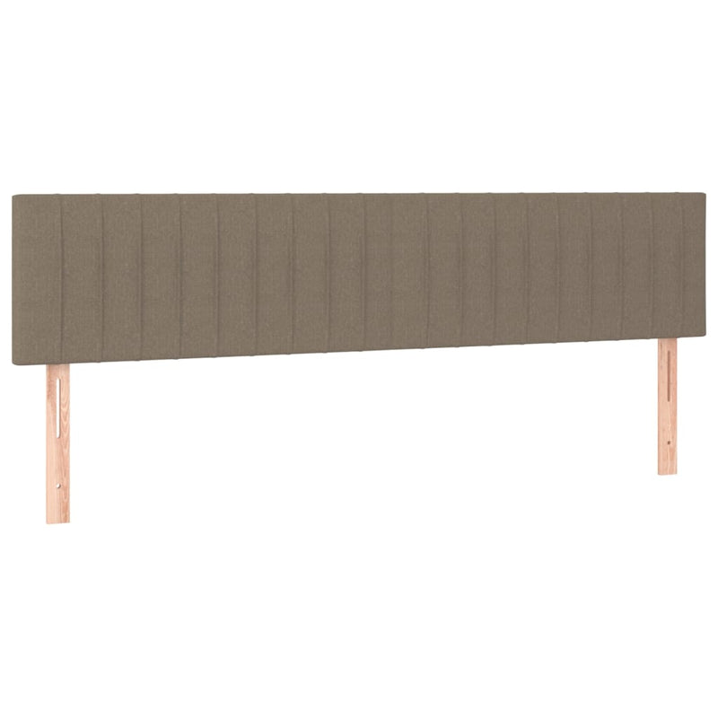 Pat box spring cu saltea, taupe, 120x190 cm material textil