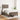 Pat box spring cu saltea, taupe, 120x190 cm material textil