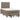 Pat box spring cu saltea, taupe, 120x190 cm material textil