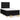 Pat box spring cu saltea, negru, 120x190 cm, catifea