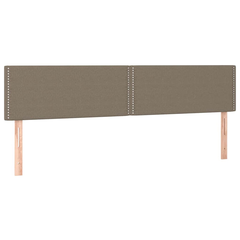 Pat box spring cu saltea, taupe, 120x190 cm material textil