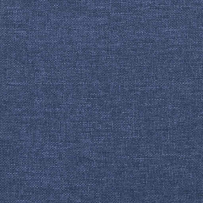 Pat box spring cu saltea, albastru, 120x190 cm, material textil
