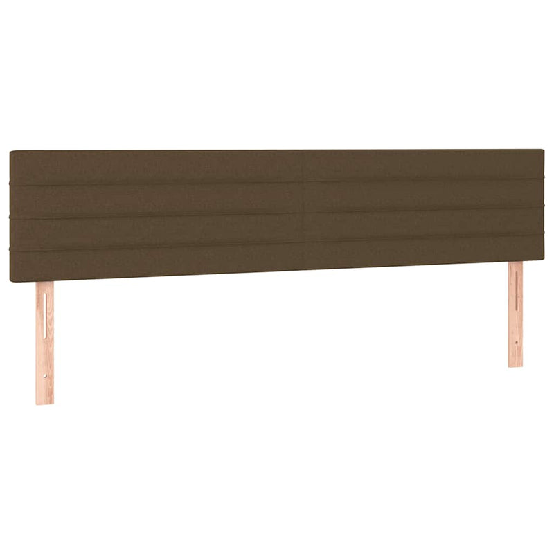 Pat box spring cu saltea, maro închis, 120x190 cm, textil