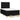 Pat box spring cu saltea, negru, 120x190 cm, catifea
