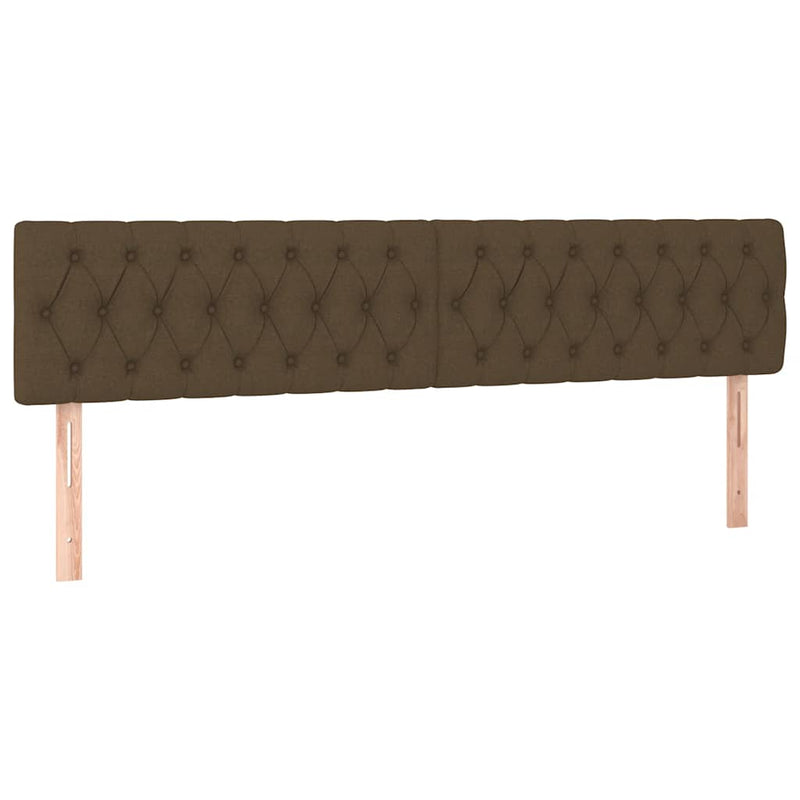 Pat box spring cu saltea, maro închis, 120x190 cm, textil