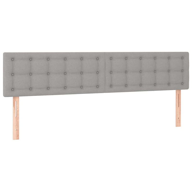 Pat box spring cu saltea, gri deschis, 120x190 cm, textil