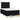 Pat box spring cu saltea, negru, 120x190 cm, catifea