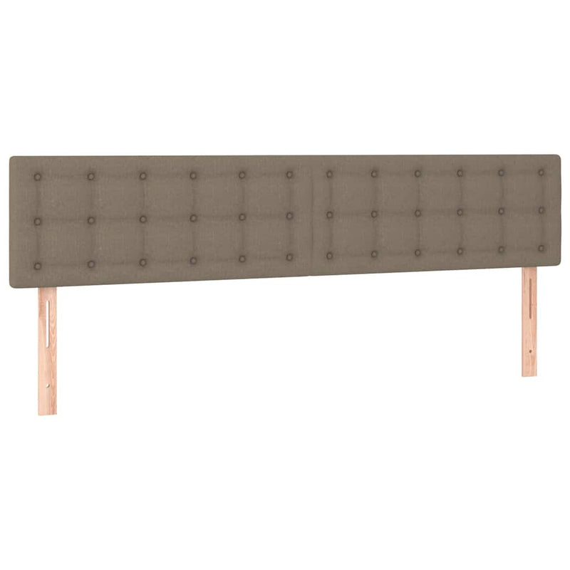Pat box spring cu saltea, taupe, 120x190 cm material textil