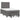 Pat box spring cu saltea, gri, 120x190 cm, piele ecologică