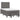 Pat box spring cu saltea, gri, 120x190 cm, piele ecologică