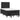 Pat box spring cu saltea, negru, 120x190 cm, piele ecologică