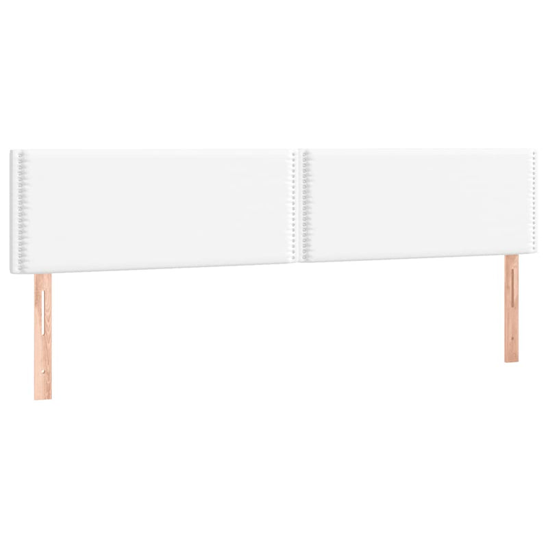 Pat box spring cu saltea, alb, 120x190 cm, piele ecologică