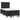 Pat box spring cu saltea, negru, 120x190 cm, piele ecologică